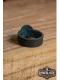 Lugh Leather Ring - Green