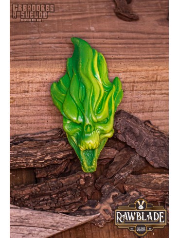 Fire Skull, Green