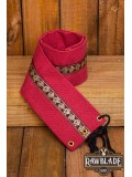 Jeanne fabric belt - Red