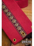 Jeanne fabric belt - Red