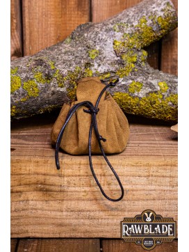 Traveler's  Coin Bag - Light Brown