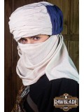 Vaishir Turban White and Blue