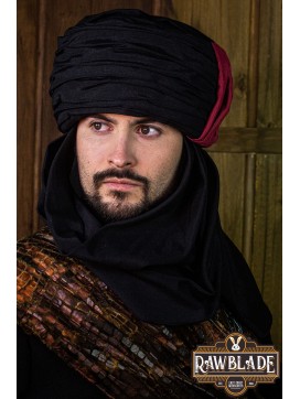 Vaishir Turban Black and Bordeaux