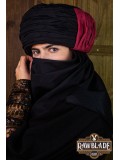 Vaishir Turban Black and Bordeaux