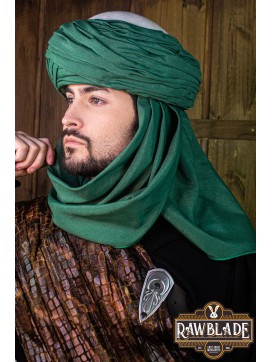 AzraqTurban White and Green