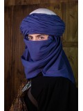 AzraqTurban White and Blue