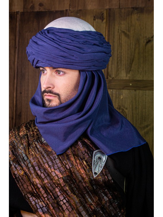 AzraqTurban White and Blue