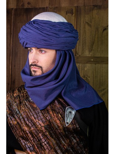 AzraqTurban White and Blue