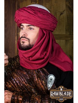 AzraqTurban White and Red