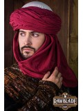 Azraq Turban - White and Red