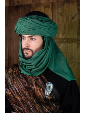 Azraq Turban - Black and Green