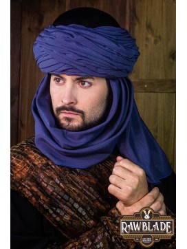 Azraq Turban - Black and Blue