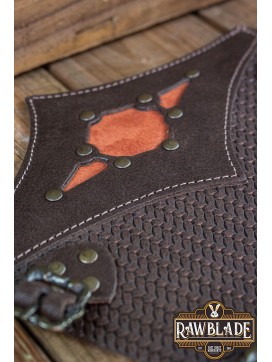 Beljant Bracer Brown and Sunburst Orange