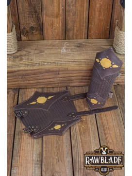 Beljant Bracer - Brown and Summer Yellow