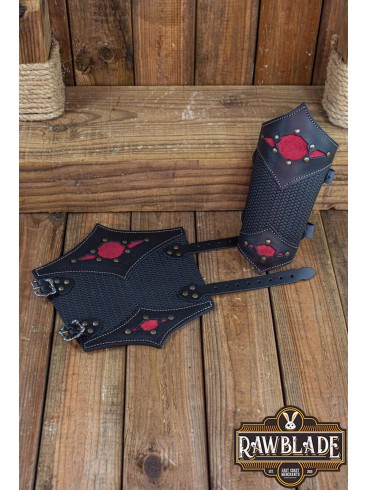 Beljant Bracer Black and Red Blood