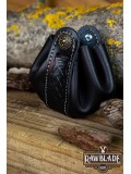 Wanderer Pouch Small - Black Leather