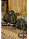 Wanderer Pouch Small - Forest Green Splitleather