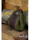 Wanderer Pouch Big - Forest Green Splitleather