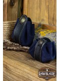 Wanderer Pouch Small - Deep Blue Splitleather