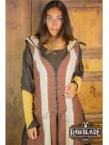 Arylith Archer Cotton Tunic - Brown/Beige