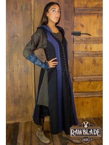 Arylith Archer Cotton Tunic - Black/Blue