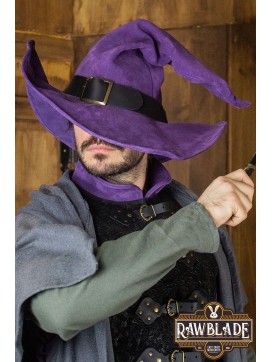 Wikka the Witch Hat Split Leather- Purple