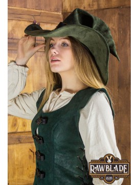 Wikka the Witch Hat Split Leather - Green