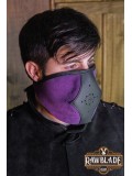 Akku splitleather hood, Purple