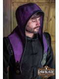 Akku splitleather hood, Purple