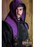 Akku splitleather hood, Purple