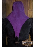 Akku splitleather hood, Purple