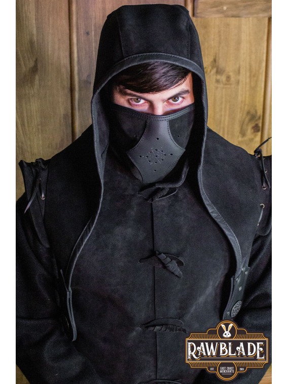 Akku splitleather hood, Black