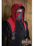 Akku splitleather hood - Red