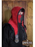 Akku splitleather hood, Red