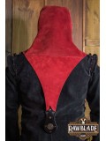 Akku splitleather hood, Red