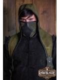 Akku splitleather hood, Green