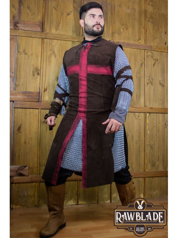 Crussader Knight Tabard - Brown/Red