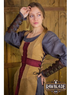 Crussader Knight Tabard, Woman - Light Brown/Red