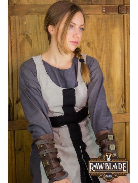 Crussader Knight Tabard, Woman - Gray/Black