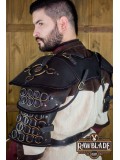 Fighter Gorget with Pauldrons - Black