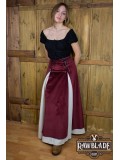 Isabela Deluxe Double Skirt - Bourdeaux