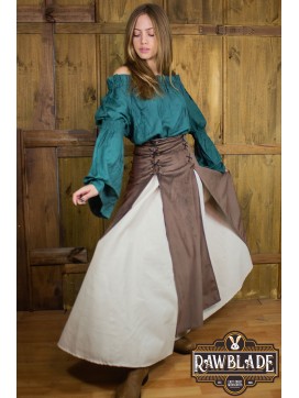 Isabela Deluxe Double Skirt - Brown