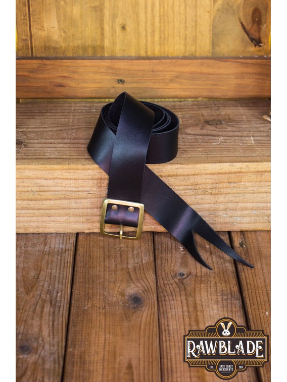 Guzman Long Medieval Belt  Black