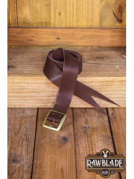 Guzman Long Medieval Belt - Brown