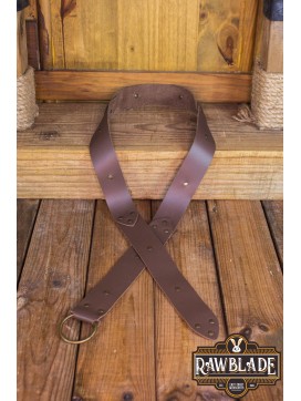 Lara Round Ring Belt - Brown