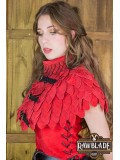 Oria Scale Gorget - Red