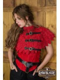 Oria Scale Gorget - Red