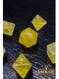 Gemstone Style Dice Set - Amber