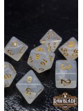 Gemstone Style Dice Set - Quartz