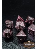 Acrylic Metallic Dice Set - Pink Gold